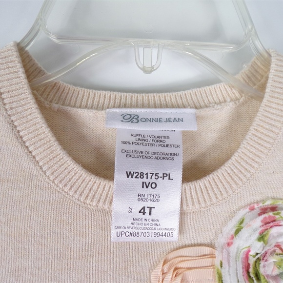 Boonie Jean Girls Sweater Dress Size 4T - Picture 6 of 8